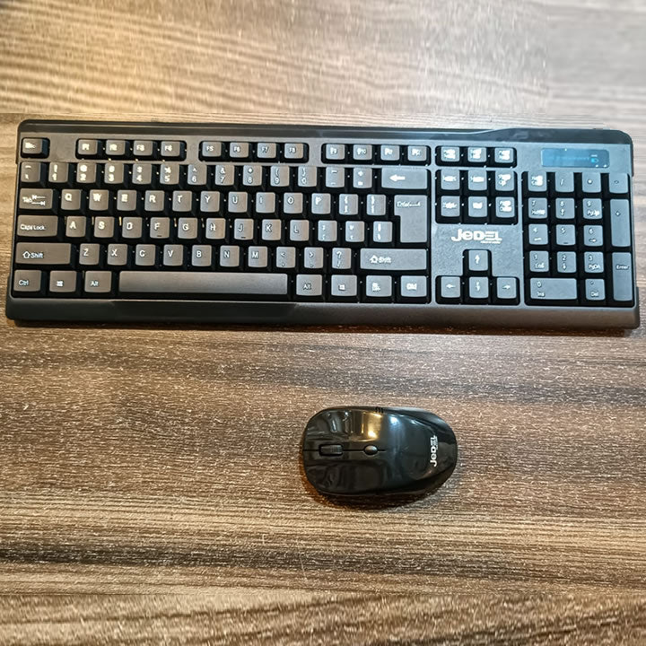 Jedel Wireless Keyboard Mouse Combo WS1100