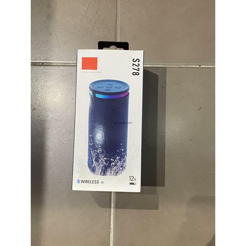 S278 Speaker Portable Speaker Cylindrical Waterproof Cloth Woofer