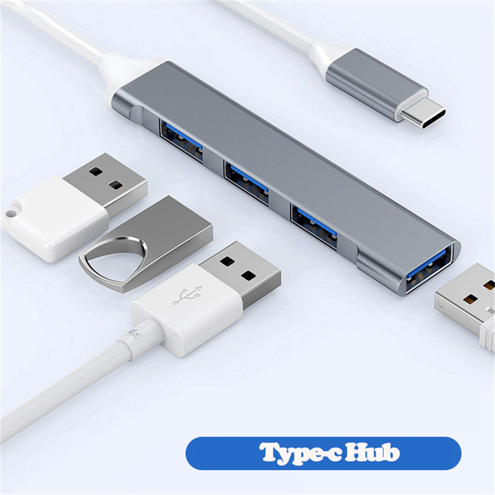 USB C Hub 4 Multi-Port USB Type-C Hub With USB2.0 USB3.0 OTG Function USB Splitter Adapter