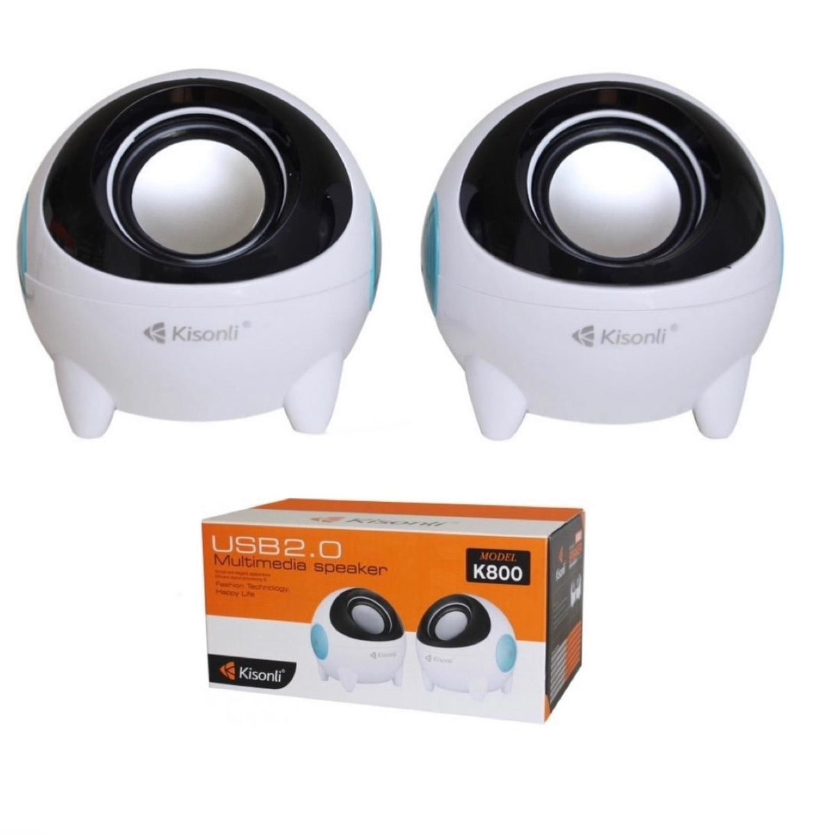 Kisonli K800 Small Mini Speakers for Pc