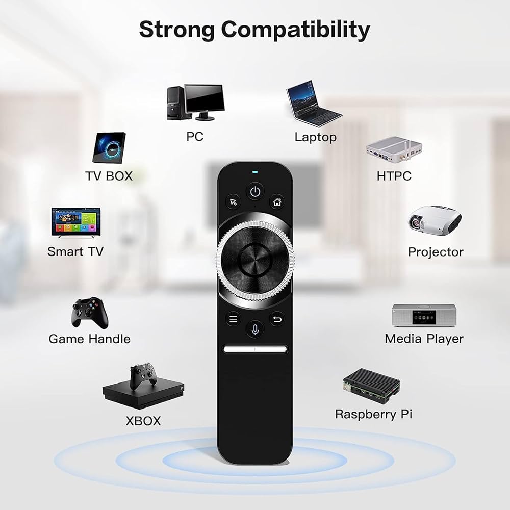 W1S 2.4G Air Mouse Remote Control Built-in 6-Axis Gyroscope Sensor for Android Tv Box