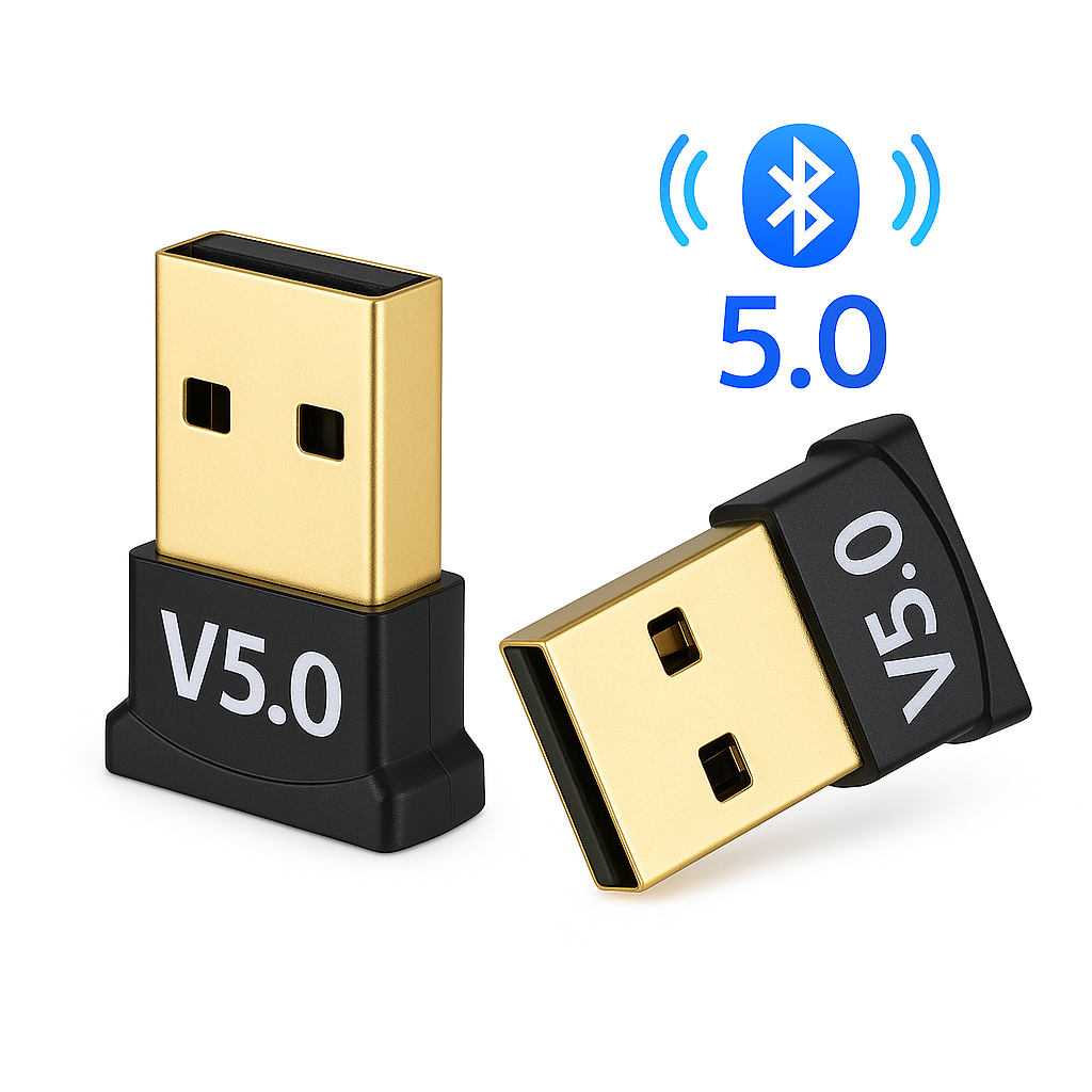 USB Bluetooth 5.0 Adapter for PC & Laptop | Wireless Bluetooth Dongle 5.0 Receiver & Transmitter | Low Energy Mini USB Adapter for Headphones, Speakers, Mouse, Keyboard, Windows 11/10/8/7
