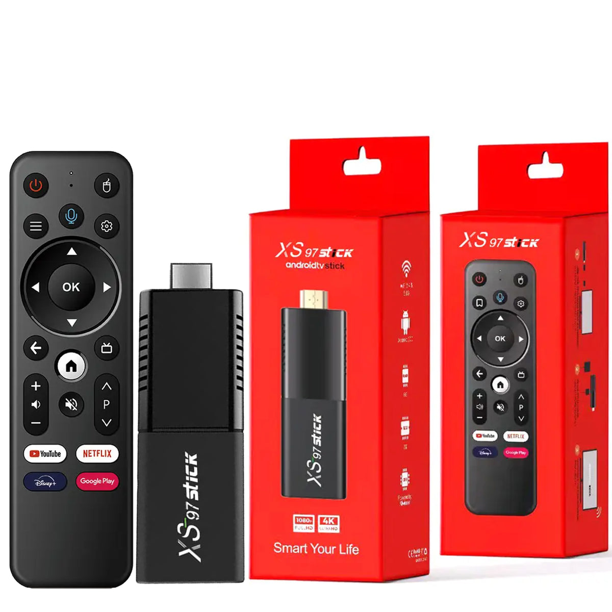XS97 USB TV Stick Android 10.0 Quad Core Dual WiFi Allwinner H313 2GB 16GB 4K