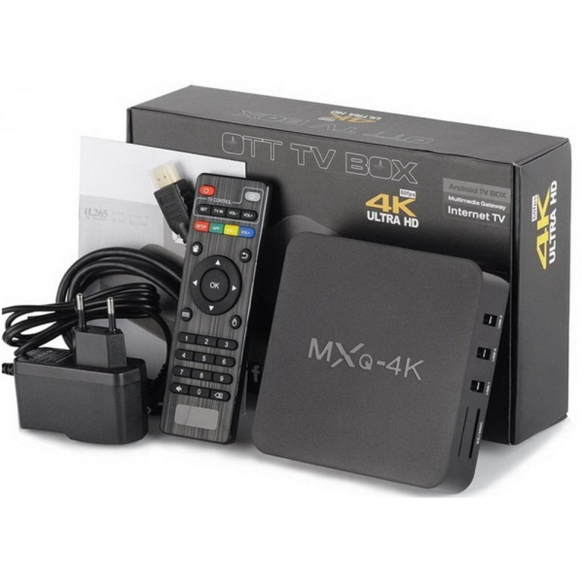 MXQ 4K Android TV Box - 4k Quad Core - 1G+8G - Tv Box - Tv Box andorid - Tv Device - TV Box - ANDORID Smart Tv - Fast MXQ 4k Device - 7.1 Android Version