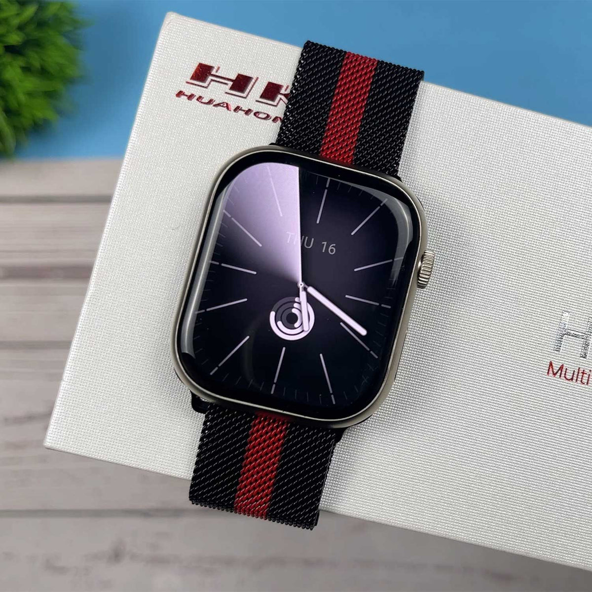Hk9 Pro+ Series 9 Amoled Screen Ai Watch Face Smart Watch With Wearfit Pro App Black